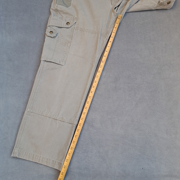 Carhartt double knee tactical steel cargo pants men's size 36W x 30L khaki EUC - Picture 14 of 16